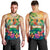 5 Oclock Somewhere Personalized Men Tank Top Hawaii Parrots Plumeria Summer Vibe - Polynesian Pride