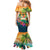 5 Oclock Somewhere Personalized Mermaid Dress Hawaii Parrots Plumeria Summer Vibe - Polynesian Pride