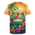 5 Oclock Somewhere Personalized Rugby Jersey Hawaii Parrots Plumeria Summer Vibe - Polynesian Pride