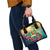 5 Oclock Somewhere Personalized Shoulder Handbag Hawaii Parrots Plumeria Summer Vibe - Polynesian Pride