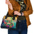5 Oclock Somewhere Personalized Shoulder Handbag Hawaii Parrots Plumeria Summer Vibe - Polynesian Pride