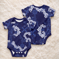 Mokihana Maile and Ilima Leis Baby Onesie Uliuli Hawaiian Tapa Quilt Pattern LT9 - Polynesian Pride