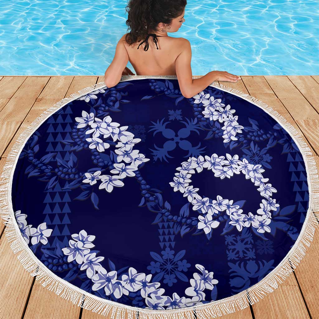 Mokihana Maile and Ilima Leis Beach Blanket Uliuli Hawaiian Tapa Quilt Pattern - Polynesian Pride