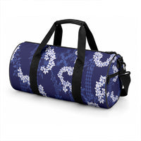 Mokihana Maile and Ilima Leis Duffle Bag Uliuli Hawaiian Tapa Quilt Pattern LT9 - Polynesian Pride