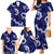 Mokihana Maile and Ilima Leis Family Matching Mermaid Dress and Hawaiian Shirt Uliuli Hawaiian Tapa Quilt Pattern - Polynesian Pride