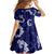 Mokihana Maile and Ilima Leis Family Matching Off Shoulder Maxi Dress and Hawaiian Shirt Uliuli Hawaiian Tapa Quilt Pattern - Polynesian Pride