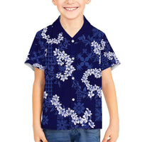 Mokihana Maile and Ilima Leis Family Matching Off Shoulder Short Dress and Hawaiian Shirt Uliuli Hawaiian Tapa Quilt Pattern - Polynesian Pride