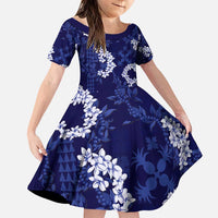 Mokihana Maile and Ilima Leis Family Matching Puletasi and Hawaiian Shirt Uliuli Hawaiian Tapa Quilt Pattern - Polynesian Pride