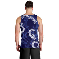 Mokihana Maile and Ilima Leis Men Tank Top Uliuli Hawaiian Tapa Quilt Pattern - Polynesian Pride