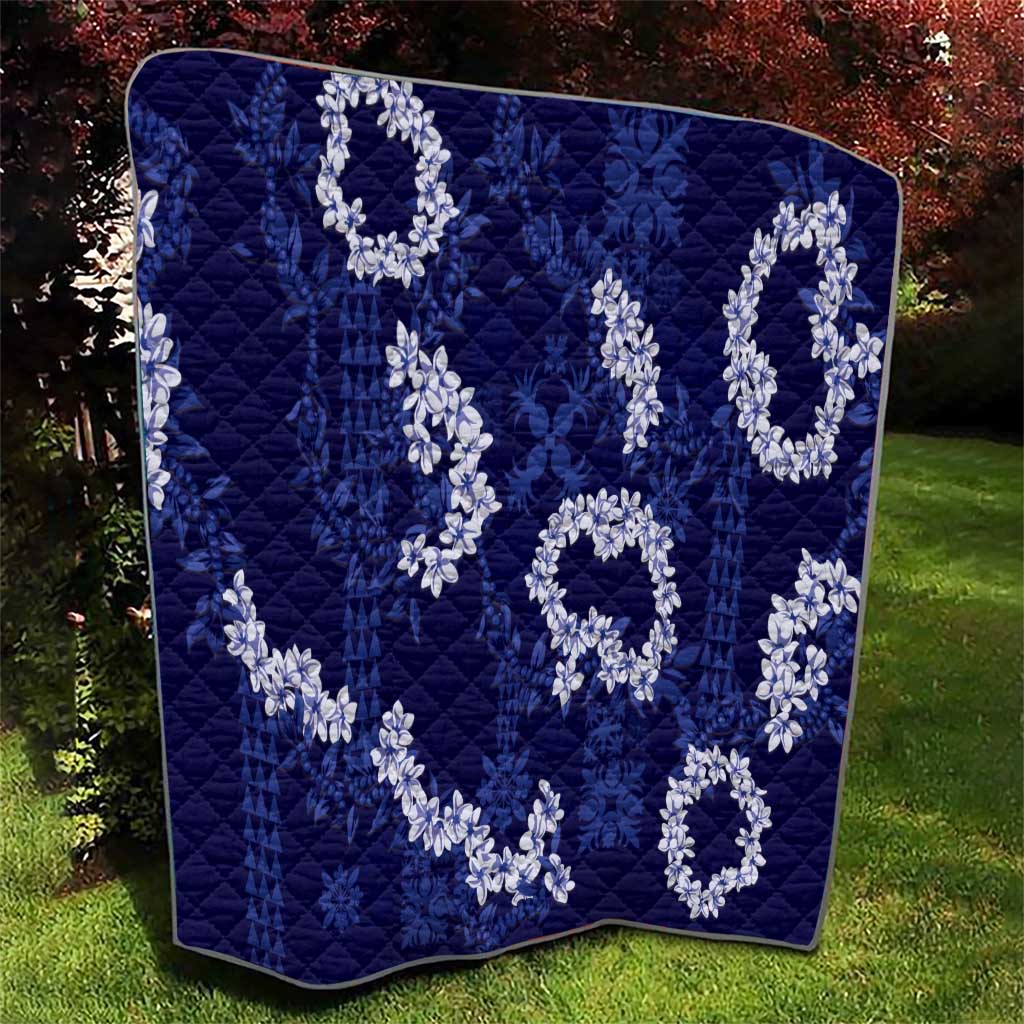 Mokihana Maile and Ilima Leis Quilt Uliuli Hawaiian Tapa Quilt Pattern - Polynesian Pride