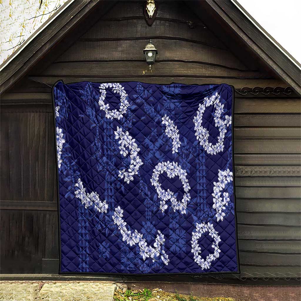 Mokihana Maile and Ilima Leis Quilt Uliuli Hawaiian Tapa Quilt Pattern - Polynesian Pride