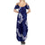 Mokihana Maile and Ilima Leis Summer Maxi Dress Uliuli Hawaiian Tapa Quilt Pattern - Polynesian Pride