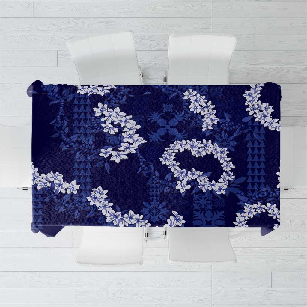Mokihana Maile and Ilima Leis Tablecloth Uliuli Hawaiian Tapa Quilt Pattern - Polynesian Pride