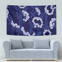Mokihana Maile and Ilima Leis Tapestry Uliuli Hawaiian Tapa Quilt Pattern - Polynesian Pride