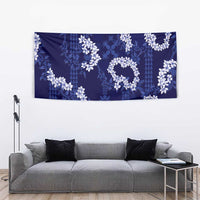 Mokihana Maile and Ilima Leis Tapestry Uliuli Hawaiian Tapa Quilt Pattern - Polynesian Pride