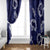 Mokihana Maile and Ilima Leis Window Curtain Uliuli Hawaiian Tapa Quilt Pattern - Polynesian Pride