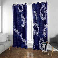 Mokihana Maile and Ilima Leis Window Curtain Uliuli Hawaiian Tapa Quilt Pattern - Polynesian Pride