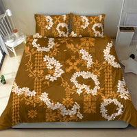 Mokihana Maile and Ilima Leis Bedding Set Alani Hawaiian Tapa Quilt Pattern - Polynesian Pride