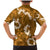 Mokihana Maile and Ilima Leis Family Matching Mermaid Dress and Hawaiian Shirt Alani Hawaiian Tapa Quilt Pattern - Polynesian Pride