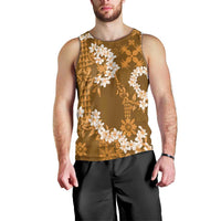 Mokihana Maile and Ilima Leis Men Tank Top Alani Hawaiian Tapa Quilt Pattern - Polynesian Pride