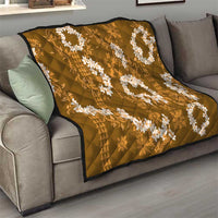 Mokihana Maile and Ilima Leis Quilt Alani Hawaiian Tapa Quilt Pattern - Polynesian Pride