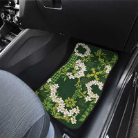 Mokihana Maile and Ilima Leis Car Mats Omaʻomaʻo Hawaiian Tapa Quilt Pattern - Polynesian Pride