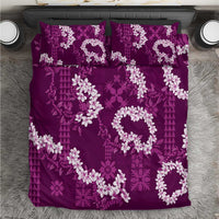 Mokihana Maile and Ilima Leis Bedding Set Akala Hawaiian Tapa Quilt Pattern - Polynesian Pride