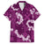 Mokihana Maile and Ilima Leis Family Matching Summer Maxi Dress and Hawaiian Shirt Akala Hawaiian Tapa Quilt Pattern - Polynesian Pride