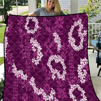 Mokihana Maile and Ilima Leis Quilt Akala Hawaiian Tapa Quilt Pattern - Polynesian Pride