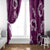 Mokihana Maile and Ilima Leis Window Curtain Akala Hawaiian Tapa Quilt Pattern - Polynesian Pride