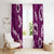 Mokihana Maile and Ilima Leis Window Curtain Akala Hawaiian Tapa Quilt Pattern - Polynesian Pride