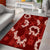 Mokihana Maile and Ilima Leis Area Rug Ulaʻula Hawaiian Tapa Quilt Pattern - Polynesian Pride