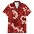 Mokihana Maile and Ilima Leis Family Matching Mermaid Dress and Hawaiian Shirt Ulaʻula Hawaiian Tapa Quilt Pattern - Polynesian Pride