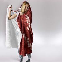 Mokihana Maile and Ilima Leis Hooded Blanket Ulaʻula Hawaiian Tapa Quilt Pattern - Polynesian Pride