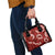 Mokihana Maile and Ilima Leis Shoulder Handbag Ulaʻula Hawaiian Tapa Quilt Pattern - Polynesian Pride