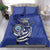 Personalized FSM 1986 Independence Day Bedding Set Polynesian Shark Tattoo Style