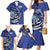 Personalized FSM 1986 Independence Day Family Matching Mermaid Dress and Hawaiian Shirt Polynesian Shark Tattoo Style