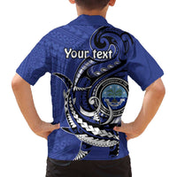 Personalized FSM 1986 Independence Day Family Matching Puletasi and Hawaiian Shirt Polynesian Shark Tattoo Style LT9 - Polynesian Pride