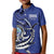 Personalized FSM 1986 Independence Day Kid Polo Shirt Polynesian Shark Tattoo Style