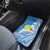 Personalized Palau 1994 Belau Rekid Car Mats Polynesian Plumeria Style