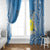 Personalized Palau 1994 Belau Rekid Window Curtain Polynesian Plumeria Style