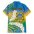 Personalised Tuvalu 1978 Independence Day Family Matching Puletasi and Hawaiian Shirt Polynesian Plumeria Style