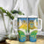 Personalised Tuvalu 1978 Independence Day Tumbler With Handle Polynesian Plumeria Style