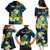 Personalised Tuvalu Beautiful Plumeria Flower Family Matching Puletasi and Hawaiian Shirt