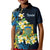 Personalised Tuvalu Beautiful Plumeria Flower Kid Polo Shirt