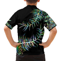New Zealand Family Matching Short Sleeve Bodycon Dress and Hawaiian Shirt Aotearoa Silver Fern Mixed Papua Shell Green Vibe LT9 - Polynesian Pride