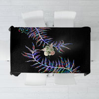 New Zealand Tablecloth Aotearoa Silver Fern Mixed Papua Shell Purple Vibe LT9 Purple - Polynesian Pride