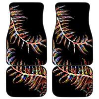 New Zealand Car Mats Aotearoa Silver Fern Mixed Papua Shell Red Vibe LT9 Red - Polynesian Pride