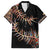 New Zealand Hawaiian Shirt Aotearoa Silver Fern Mixed Papua Shell Red Vibe LT9 Red - Polynesian Pride