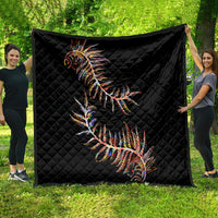 New Zealand Quilt Aotearoa Silver Fern Mixed Papua Shell Red Vibe LT9 - Polynesian Pride